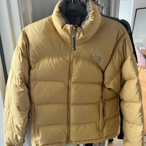 North face - down jacket - women’s size small - yellow